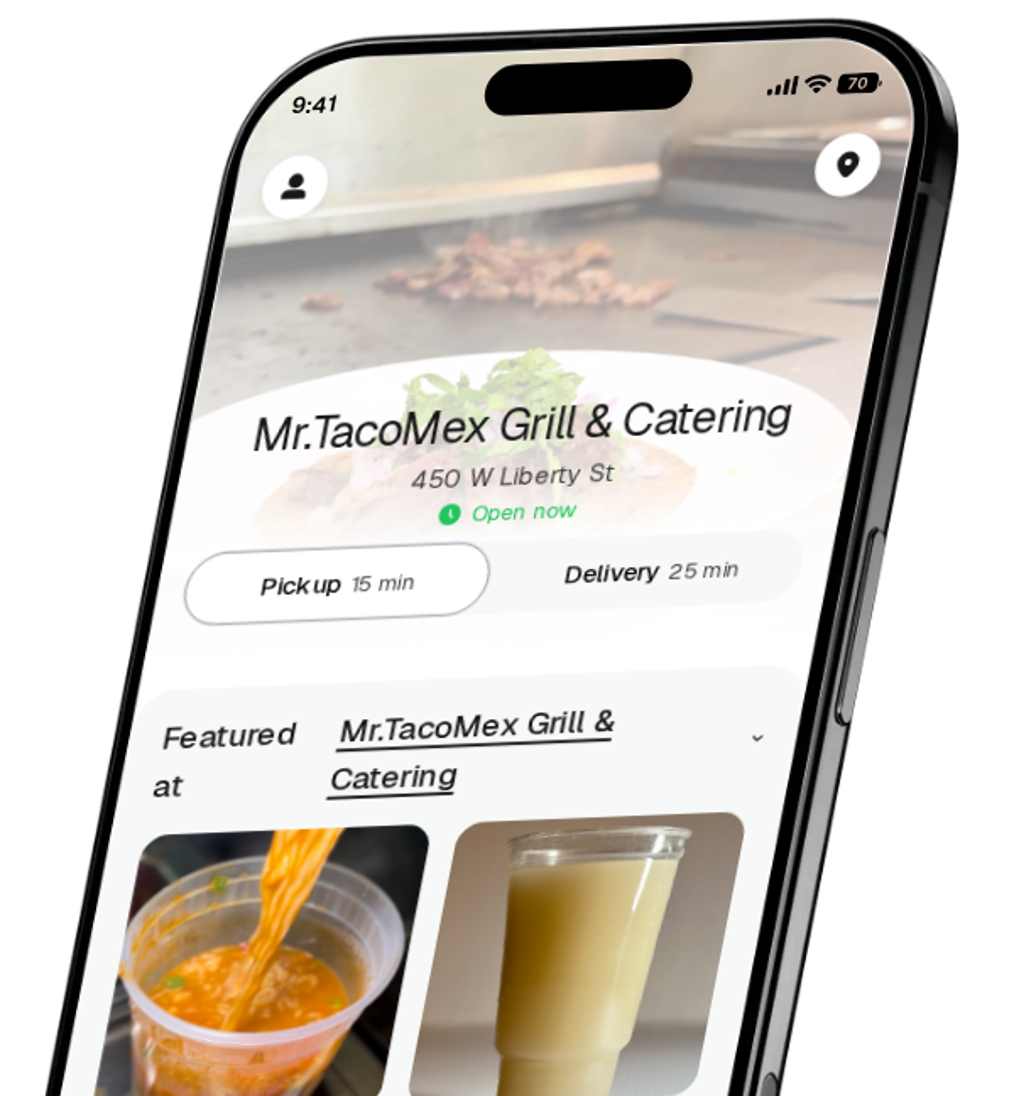 Mr.TacoMex Grill & Catering app preview