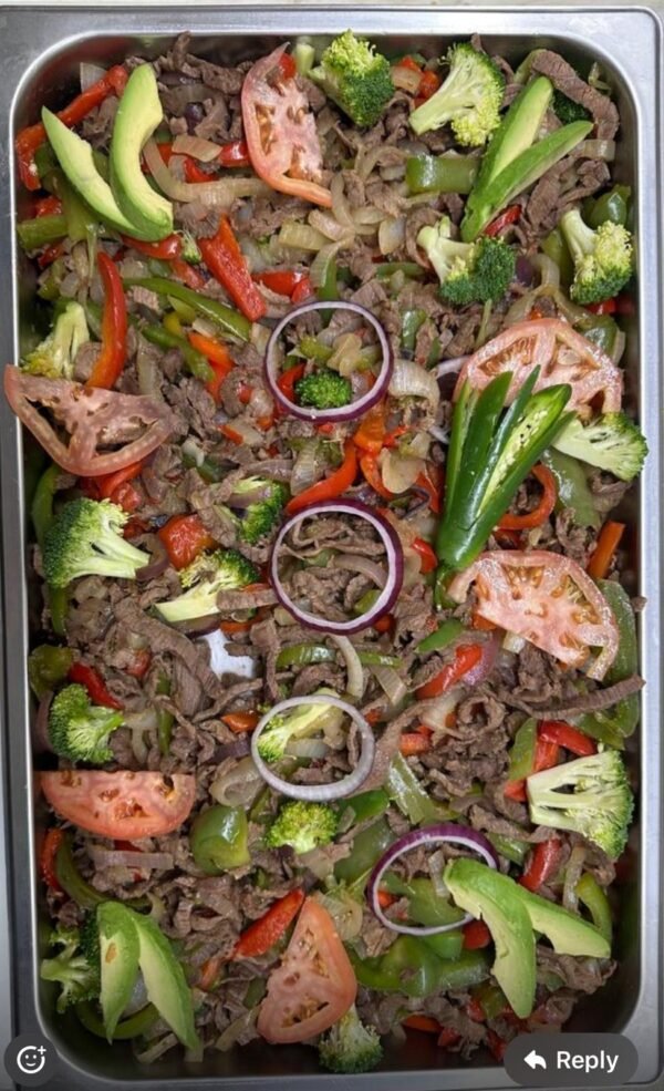 Fajitas de res Full Pan