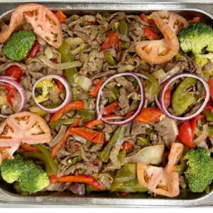 Fajitas de res Half Pan